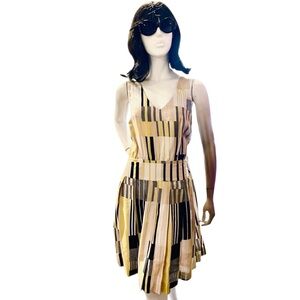 Maeve by Anthropologie "Otta" Multi-Color Silk Blend Dress Size 8